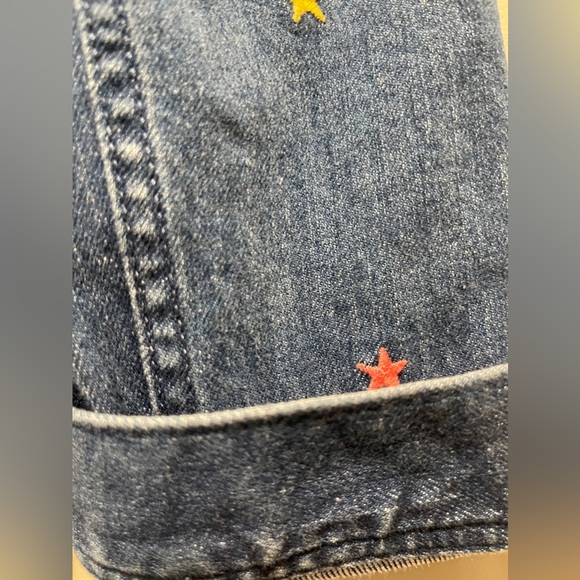 NWOT Hanna Andersson Best Friends Jean Jacket Size 12 (150cm) with Stars - Picture 6 of 7